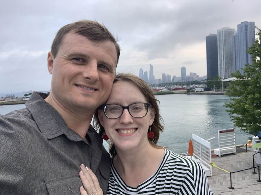 Ashley Plyushko, CPA, and her husband